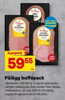 City Gross Pålägg buffépack erbjuda
