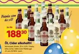 City Gross Öl, Cider alkoholfri erbjuda