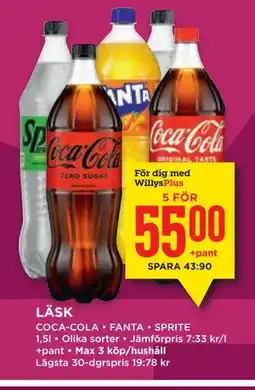 Willys LÄSK, Medlemspris erbjuda