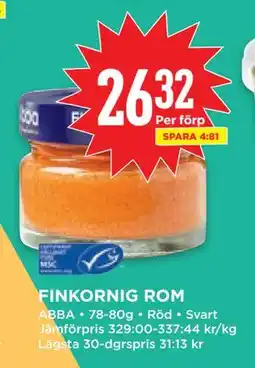 Willys FINKORNIG ROM erbjuda