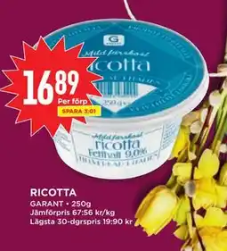 Willys RICOTTA erbjuda