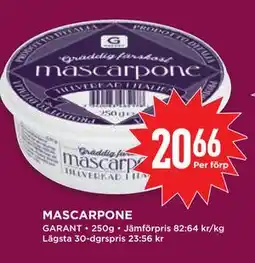 Willys MASCARPONE erbjuda