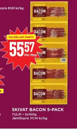 Willys SKIVAT BACON 5-PACK erbjuda