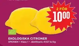 Willys EKOLOGISKA CITRONER erbjuda