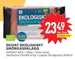 Willys SKIVAT EKOLOGISKT SMÖRGÅSPÅLÄGG erbjuda