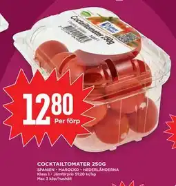 Willys COCKTAILTOMATER 250G erbjuda