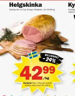 Pekås Helgskinka, Medlemspris erbjuda