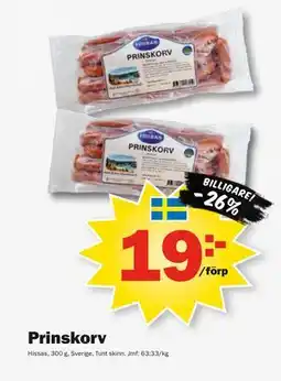 Pekås Prinskorv erbjuda