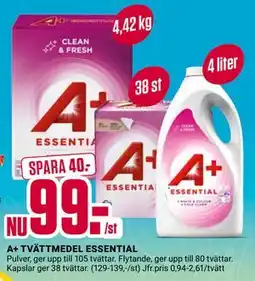 ÖoB A+ TVÄTTMEDEL ESSENTIAL erbjuda