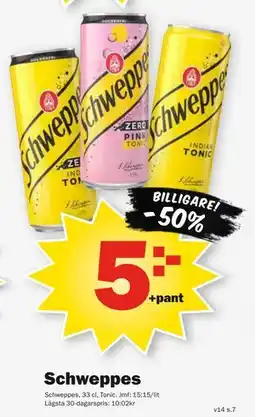 Pekås Schweppes erbjuda