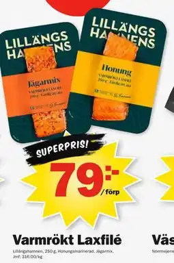 Pekås Varmrökt Laxfilé erbjuda