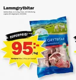 Pekås Lammgrytbitar, Medlemspris erbjuda