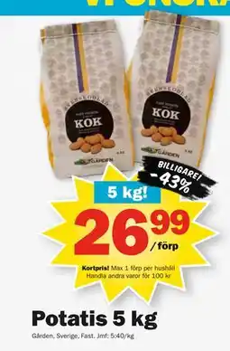 Pekås Potatis 5 kg, Medlemspris erbjuda