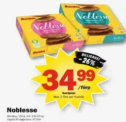 Pekås Noblesse, Medlemspris erbjuda