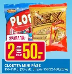 ÖoB CLOETTA MINI PÅSE erbjuda