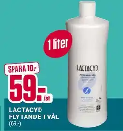 ÖoB LACTACYD FLYTANDE TVÅL erbjuda
