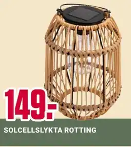 ÖoB SOLCELLSLYKTA ROTTING erbjuda