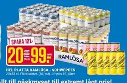 ÖoB HEL PLATTA RAMLÖSA - SCHWEPPES erbjuda