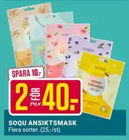 ÖoB SOQU ANSIKTSMASK erbjuda