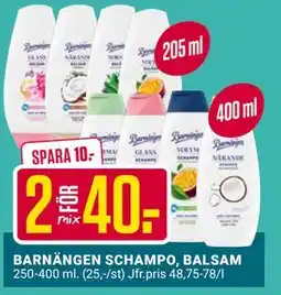 ÖoB BARNÄNGEN SCHAMPO, BALSAM erbjuda