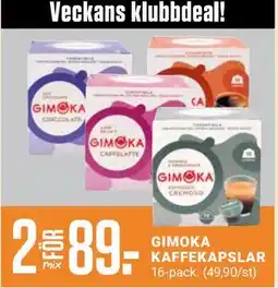 ÖoB GIMOKA KAFFEKAPSLAR, Medlemspris erbjuda