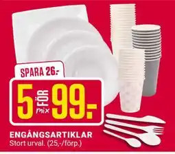 ÖoB ENGÅNGSARTIKLAR erbjuda