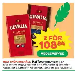 Coop Daglivs Kaffe, Medlemspris erbjuda