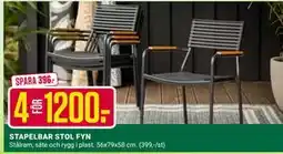 ÖoB STAPELBAR STOL FYN erbjuda