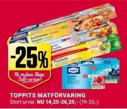 ÖoB TOPPITS MATFÖRVARING erbjuda