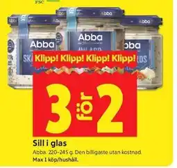 ICA Kvantum Sill i glas erbjuda