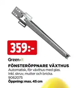 Jem&Fix FÖNSTERÖPPNARE VÄXTHUS erbjuda