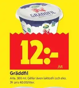 ICA Kvantum Gräddfil erbjuda