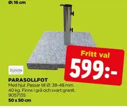 Jem&Fix PARASOLLFOT erbjuda
