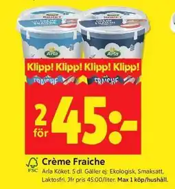 ICA Kvantum Crème Fraiche erbjuda