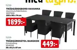 Jem&Fix TRÄDGÅRDSSTOL BANGKOK erbjuda