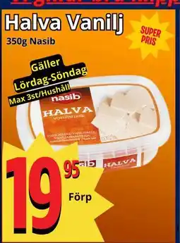 Supergrossen Halva Vanilj erbjuda