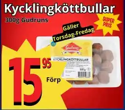 Supergrossen Kycklingköttbullar erbjuda