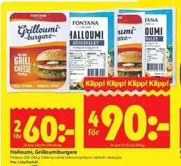 ICA Kvantum Halloumi, Grilloumiburgare erbjuda