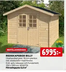 Jem&Fix REDSKAPSBOD BILLY erbjuda