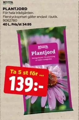 Jem&Fix PLANTJORD erbjuda