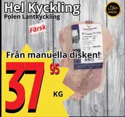 Supergrossen Hel Kyckling erbjuda