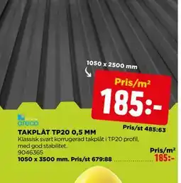 Jem&Fix TAKPLÅT TP20 0,5 MM erbjuda