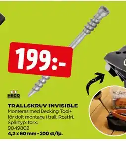 Jem&Fix TRALLSKRUV INVISIBLE erbjuda