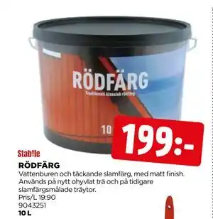 Jem&Fix RÖDFÄRG erbjuda