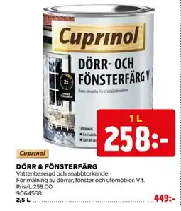 Jem&Fix DÖRR & FÖNSTERFÄRG erbjuda
