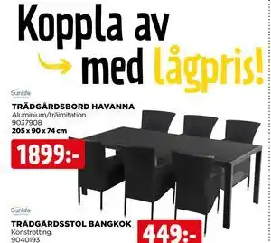Jem&Fix TRÄDGÅRDSBORD HAVANNA erbjuda