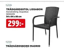 Jem&Fix TRÄDGÅRDSSTOL LISSABON erbjuda