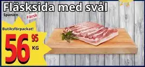 Supergrossen Fläsksida med svål erbjuda