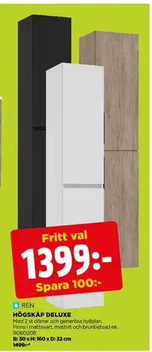 Jem&Fix HÖGSKÅP DELUXE erbjuda