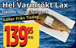 Supergrossen Hel Varmrökt Lax erbjuda